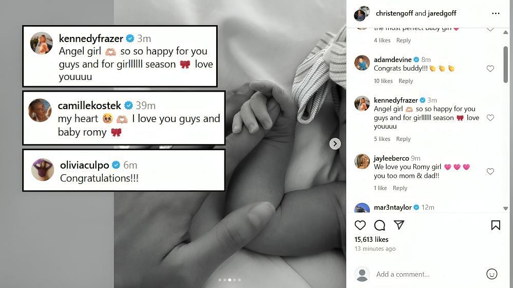 Jared Goff and wife, Christen, announce the birth of first baby (Image Credit: Christen/IG)